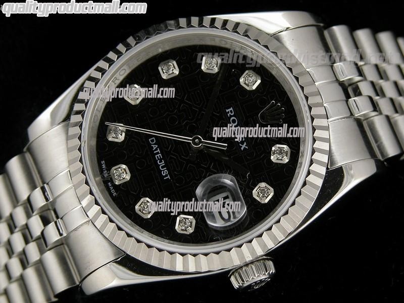 rolex datejust black jubilee dial