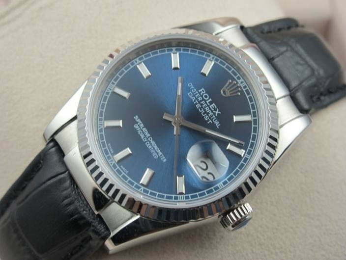 rolex datejust 41mm leather strap