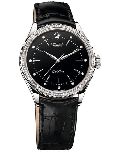 Rolex Cellini 2015 Swiss Automatic Watch Diamonds Bezel 39mm 