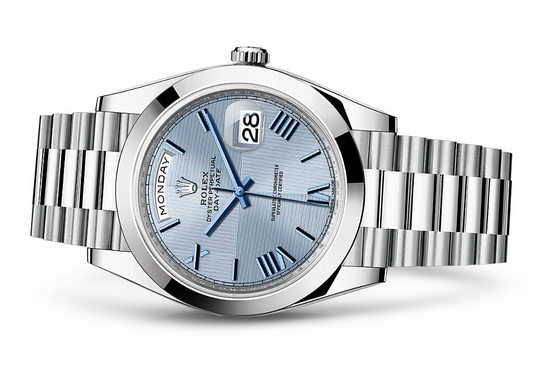 Rolex Day-Date 228206 Swiss 3235 Automatic Watch Ice-Blue Dial Presidential 40MM