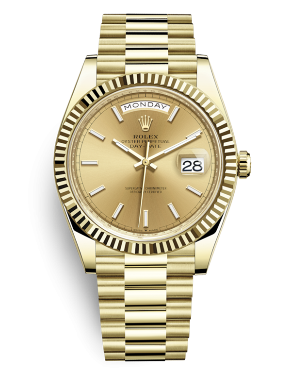 Rolex Day-Date 228238-0003 Swiss 3255 Automatic Watch Golden Dial 40MM