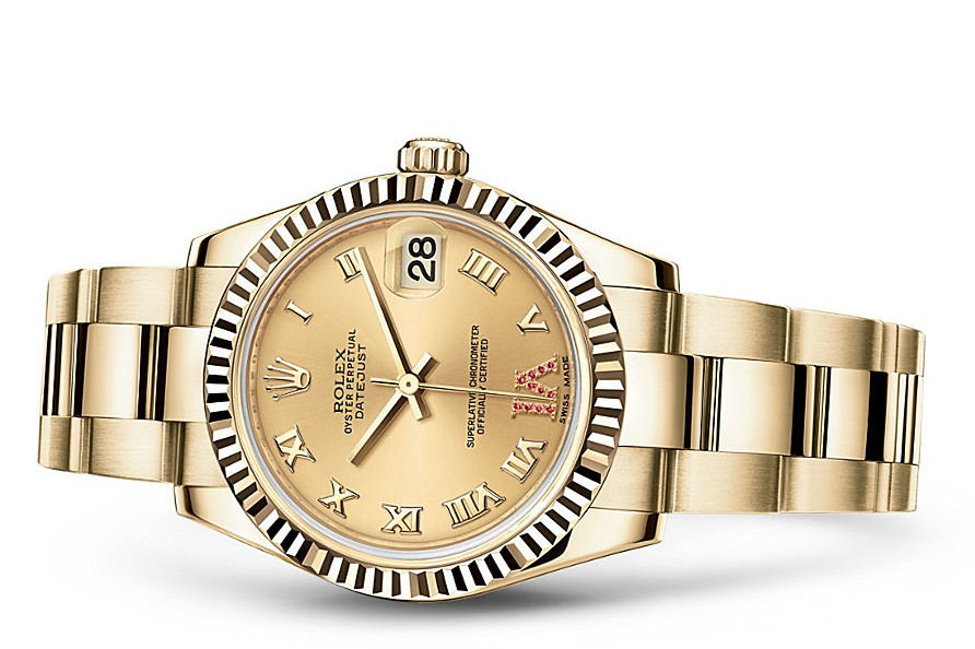 Rolex Datejust Ladies 178278-0133 Swiss Automatic Gold Dial 31MM