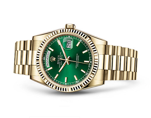 rolex presidential gold green