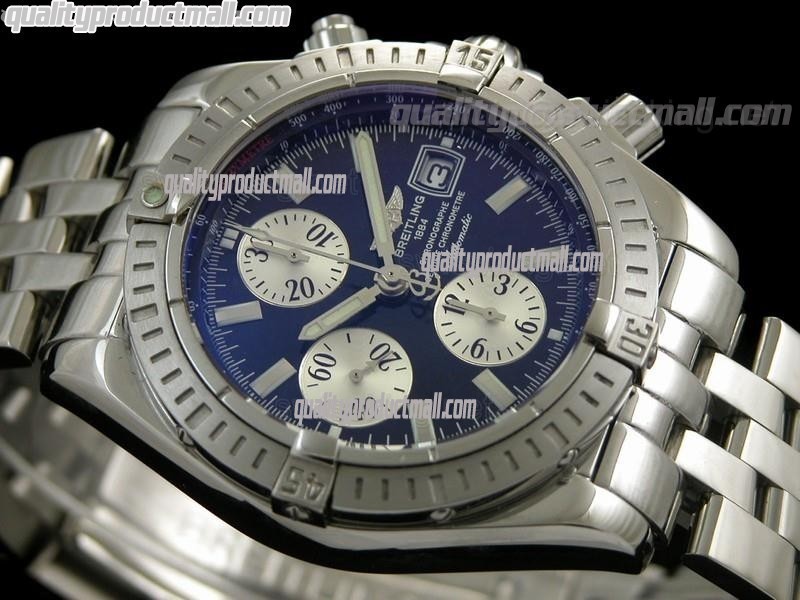 Breitling Choromat Evoluliton V3 Chronograh - Black Dial - White Subdials