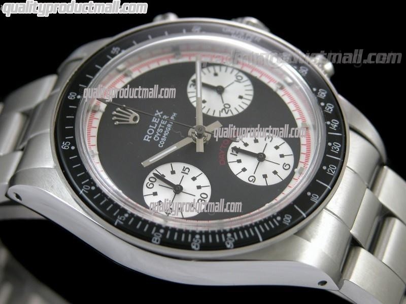 Rolex Daytona Paul Newman Chronograph-Black Dial White Subdials-Black Bezel