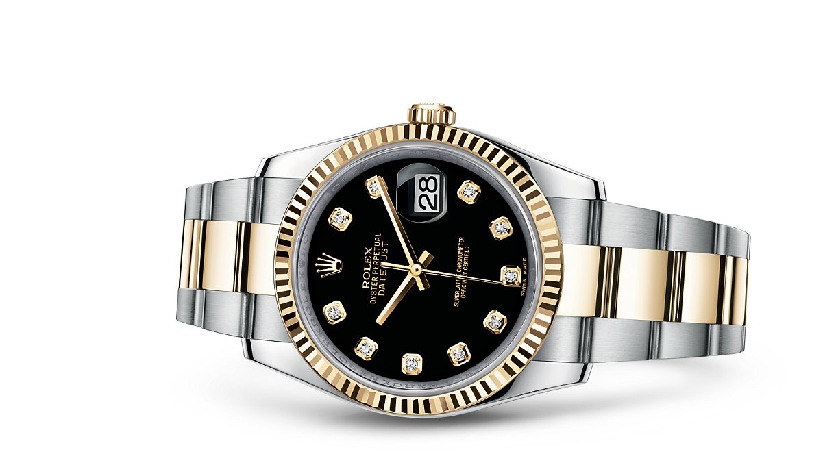 Rolex Datejust 116233-0175 Swiss Automatic Watch Black Dial 36MM
