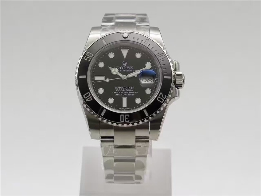 Rolex Submariner Swiss Automatic Watch Black Dial 116610