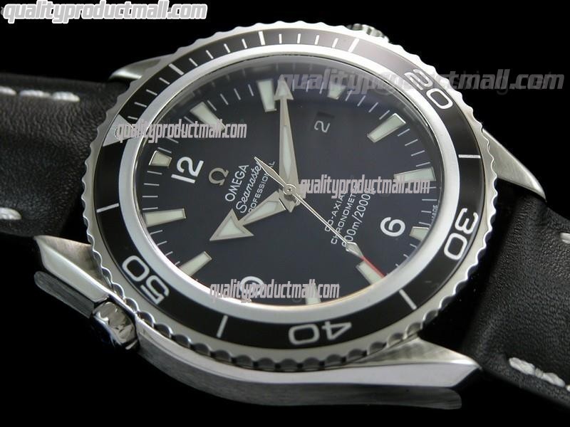 Omega Planet Ocean 45 MM Ultimate Swiss - Black Dial- Black Leather Strap