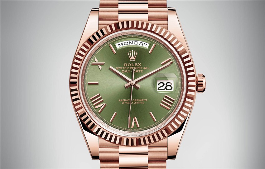 Rolex Day-Date 228235-0025 Swiss Automatic Watch Green Dial Presidential Bracelet 40MM