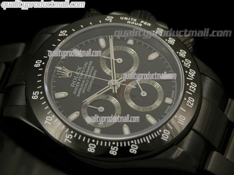 rolex daytona pvd black