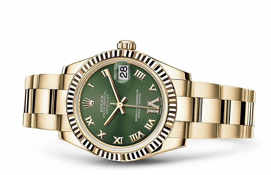 rolex datejust 36mm green dial