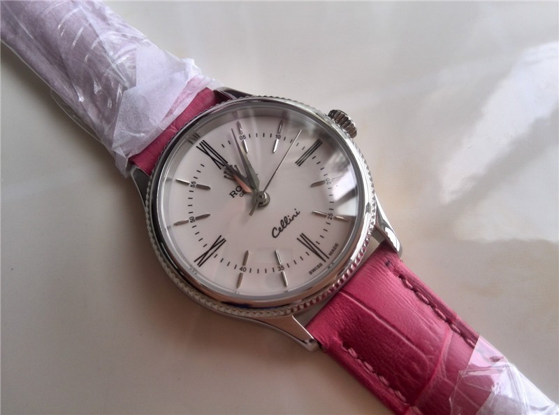 Rolex Cellini Automatic Watch For Women Pink Bracelet
