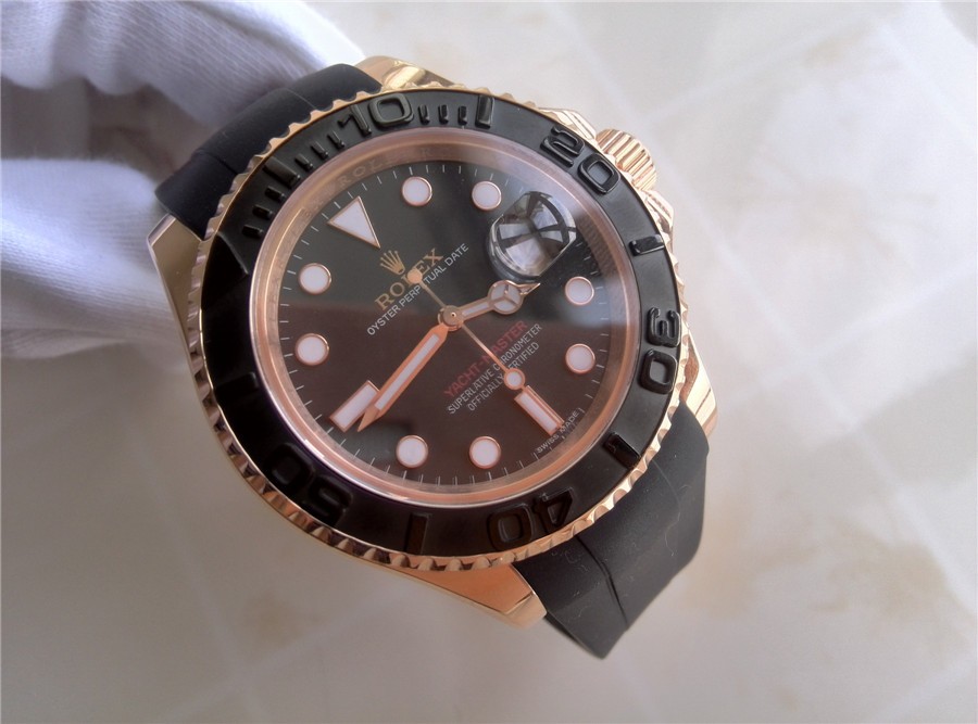 Rolex Yacht-Master Everose Swiss Automatic Watch Oysterflex Bracelet