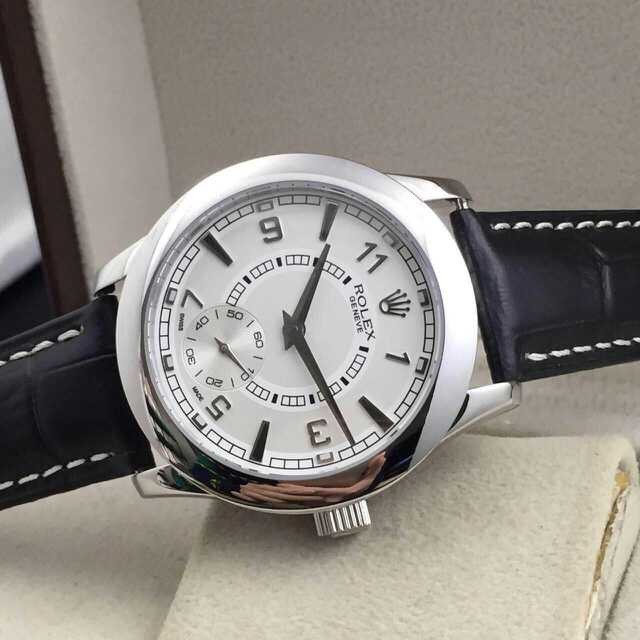 Rolex Cellini Swiss Automatic Watch-Independent Seconds-White Dial