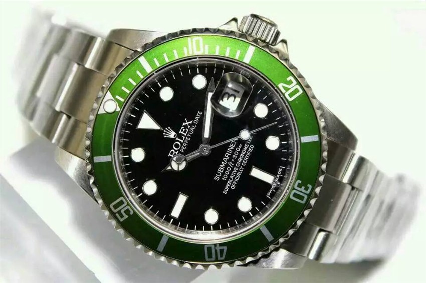 Rolex Submariner Classic 2008 Swiss Automatic Watch-Black Dial-Stainless Steel Oyster Bracelet 40mm