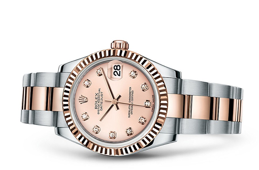 Rolex Datejust Ladies 178271-0045 Swiss Automatic Pink Dial 31MM