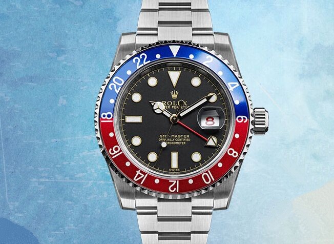 GMT-Master Automatic Watch Black Dial Two toned Bezel