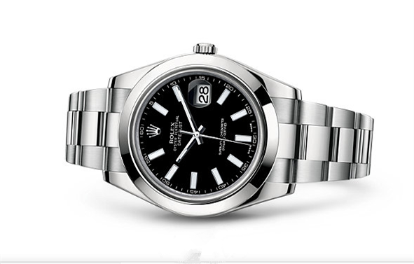 Rolex Datejust II Swiss Automatic Watch Stainless Steel Black Dial 41MM
