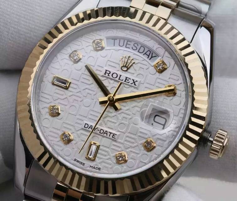 Rolex More High end Model -  Rolex Day-date 18K Gold Two toned