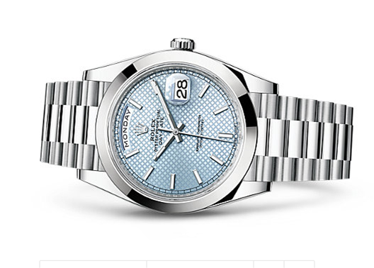 Rolex Day-Date 228206 Swiss 3235 Automatic Watch Ice Blue Dial Presidential Bracelet 40MM