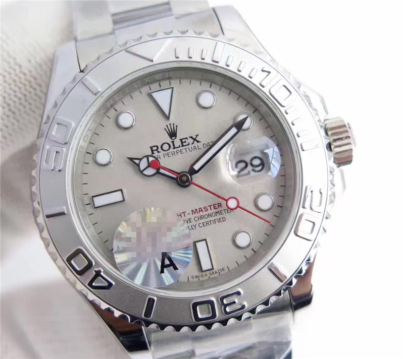 Rolex Yacht-Master 2836 Automatic Watch Silver Gray Dial (Clone)