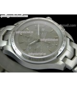 Tag Heuer Link Automatic 200M Chronograph-Grey Dial-Brushed Stainless Steel Bracelet