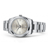 Rolex Oyster Perpetual 114200 Swiss Automatic Watch Silver Dial 34MM