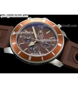 Breitling Bentley 30S Chronograph-Brown Dial Brown Subdials-Brown Leather Strap