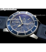 Breitling SuperOcean Chrono V2 Rubber Strap - Blue