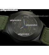 Panerai PAM300 Mare Nostrum PVD Venus Handwound Chronograph - Green Nylon Strap