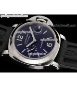 Panerai Luminor PAM229 Firenze Special Edition Automatic Watch-Blue Dial Blue Subdials-Black Rubber Strap