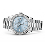 Rolex Day-Date 228396TBR Swiss Automatic Watch Ice-Blue Dial Presidential Bracelet 40MM