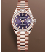 Rolex Lady-Datejust 279135rbr-0020 Automatic Watch Purple Dial 28mm