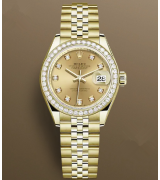 Rolex Lady-Datejust 279138rbr-0024 Automatic Watch Golden Dial 28mm