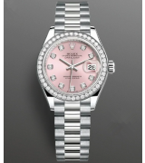 Rolex Lady-Datejust 279139rbr-0005 Automatic Watch Pink Dial 28mm