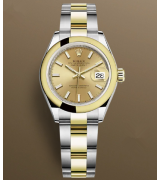 Rolex Lady-Datejust 279163-0002 Automatic Watch Golden Dial 28mm