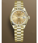 Rolex Lady-Datejust 279178-0017 Automatic Watch Golden Dial 28mm
