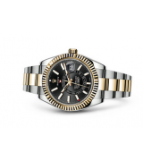 Rolex 2017 Sky-Dweller 326933 Swiss Automatic Watch Black Dial