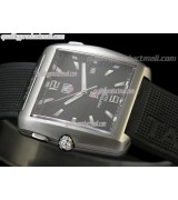 Tag Heuer Golf Professional Swiss Quartz Watch-Black Dial-Black Rubber Strap