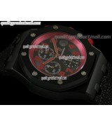 Audemars Piguet Royal Marcus Limited Edition Chronograph-Black Checkered Dial Numeral Hour Markers-Black Leatherr Strap