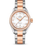 Omega Sea-master 150m Swiss Automatic Women Watch MOP Dial Rose Gold
