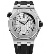 Audemars Piguet Royal Oak Offshore Diver Watch 15710ST White Dial
