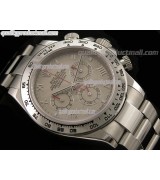 Rolex Daytona Swiss Chronograph-Grey Dial Silver Subdials-Red Chronograph-Stainless Steel Oyster Bracelet