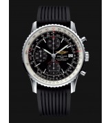 Breitling Navitimer Heritage Automatic Chronograph Black Rubber 42mm