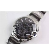 Cartier Ballon Bleu Chronograph Automatic Watch 42MM-Black 