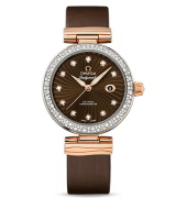 Omega De Ville Ladymatic Automatic Watch Brown Leather 34mm  
