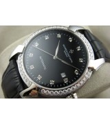 Vacheron Constantin Malte Swiss 2824 Movement Diamond Bezel Watch-Black