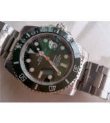 Rolex Submariner 116610LV Automatic-Luminous Green Dial-Stainless Steal Strap
