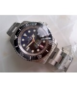 Rolex Sea Dweller DeepSea Automatic Watch-Blue and Black Dial White Dot Markers-Stainless Steel Oyster Bracelet 