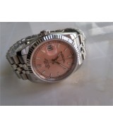 Rolex Datejust Swiss 3135 Automatic Watch Pink Dial 